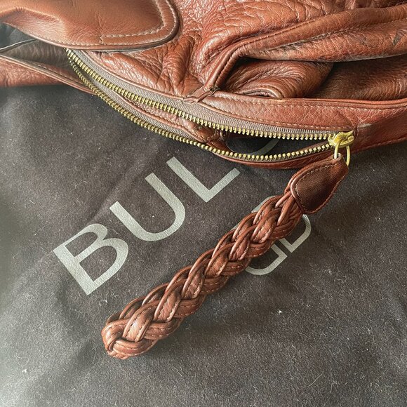 Bulga Brown Leather Large Tote - Picture 7 of 7